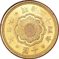 Japan Meiji 34 (1901) gold 10 Yen, KM33,