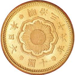 Japan Meiji 36 (1903) gold 10 Yen, KM33,