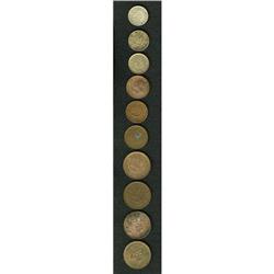 Korea A nice 10 piece collection as follows: 5