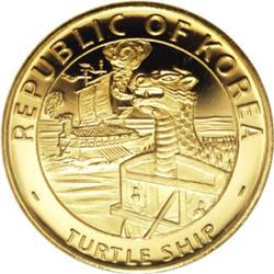 Korea South Korea gold 5000 Won 1970, KM16.1,