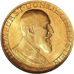 Liechtenstein Franz I gold 10 Kronen 1930,