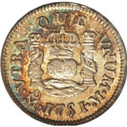 Mexico Ferdinand VI Pillar 1/2 Real 1751 Mo-M,