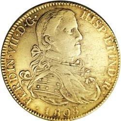 Mexico Ferdinand VII gold 8 Escudos 1808 Mo-TH,