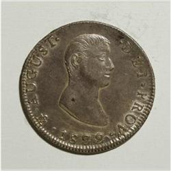 Mexico Iturbide 8 Reales 1822 Mo-JM,