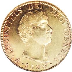 Mexico Iturbide gold 8 Escudos 1823 Mo-JM,