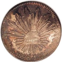 Mexico Republic Cap and Rays 2 Reales 1826