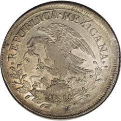 Mexico Republic. Hookneck 8 Reales 1824 Do-RL,