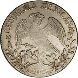 Mexico Republic Cap and Rays 8 Reales 1852