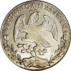 Mexico Republic Cap and Rays 8 Reales 1858