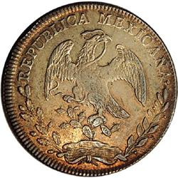 Mexico Republic Cap and Rays 8 Reales 1844