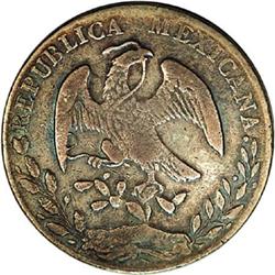Mexico Republic Cap and Rays 8 Reales 1865