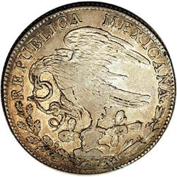 Mexico Republic Cap and Rays 8 Reales 1865