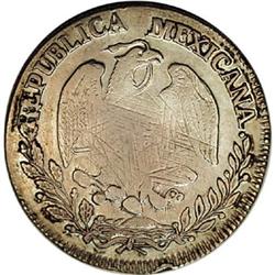 Mexico Republic Cap and Rays 8 Reales 1861