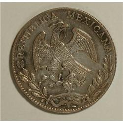 Mexico Republic Cap and Rays 8 Reales 1862 O-FR,