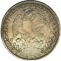 Mexico Republic Cap and Rays 8 Reales 1826