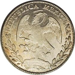 Mexico Republic Cap and Rays 8 Reales 1865/4