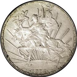 Mexico United States Caballito Peso 1914, KM453,