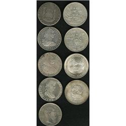 Mexico A mixed lot of Mexican crowns including: