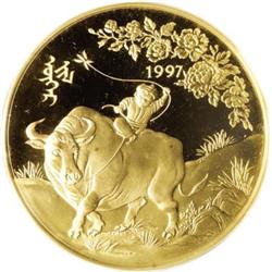 Mongolia Year of the Ox gold 50,000 Tugrik,
