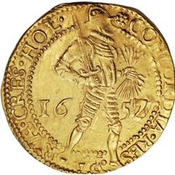 Netherlands Holland. Gold Trade 2 Ducats 1657/6,