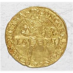 Netherlands Overjssel. Gold Trade Ducat 1613,
