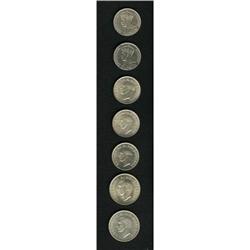 New Zealand George V & VI silver pieces: (1-2)