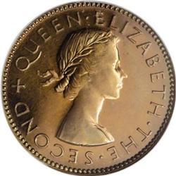 New Zealand Elizabeth II 4-piece Proof set 1954: