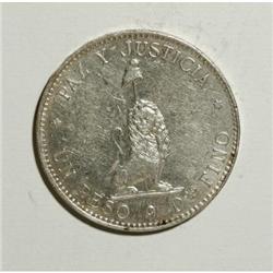 Paraguay Republic Peso 1889, KM5, lustrous
