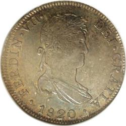 Peru Ferdinand VII 4 Reales 1820-JP, KM116, MS62