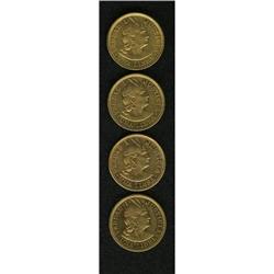 Peru Republic gold Libra Foursome, KM207,