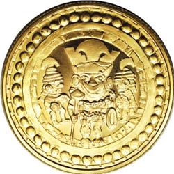 Peru Republic gold Nuevo Sol 1994, KM312, choice