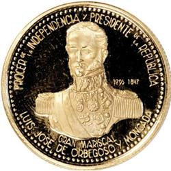 Peru Republic gold Nuevo Sol 1995, appears to be