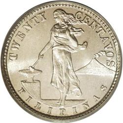 Philippines: USA Administration 20 Centavos 1928