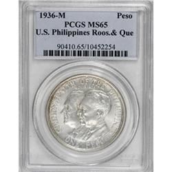 Philippines USA Administration Peso 1936-M,