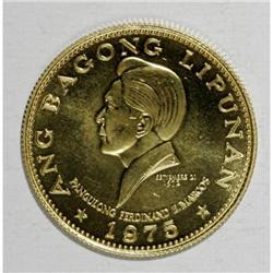 Philippines Republic gold 1000 Piso 1975 Trio,