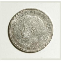 Puerto Rico Alfonso VIII silver 40 Centavos