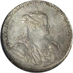Russia Anna. Poltina (1/2 Rouble) 1738, St.