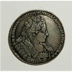 Russia Anna. Rouble 1732, Bust right/Imperial
