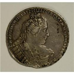 Russia Anna. Rouble 1733, Bust right/Imperial