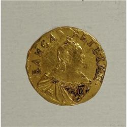 Russia Elizabeth. Gold Poltina (1/2 Rouble)