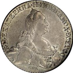 Russia Catherine II. Rouble 1776 C??-??, Bust