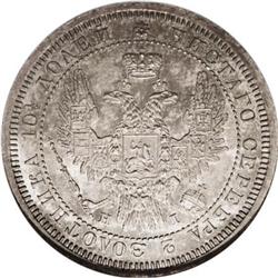 Russia Nicholas I. Poltina (1/2 Rouble) 1854