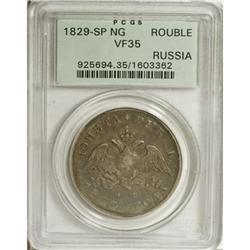 Russia Nicholas I. Wings down Rouble 1829