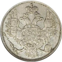 Russia Nicholas I. Platinum 3 Roubles 1844 C??,