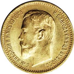 Russia Nicholas II. Gold 5 Roubles 1910 ??,