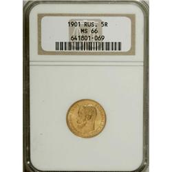 Russia Russia. 1901, MS66 NGC; 1902 MS66 NGC,