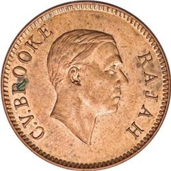 Sarawak Charles V. Brook Cent 1941H, KM18,