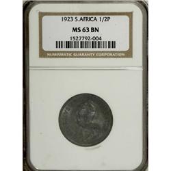 South Africa Republic bronze Halfpenny 1923,