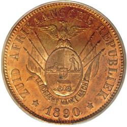 South Africa Republic bronze Penny 1890,