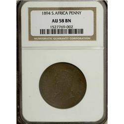 South Africa Republic bronze Penny 1894. KM-2,